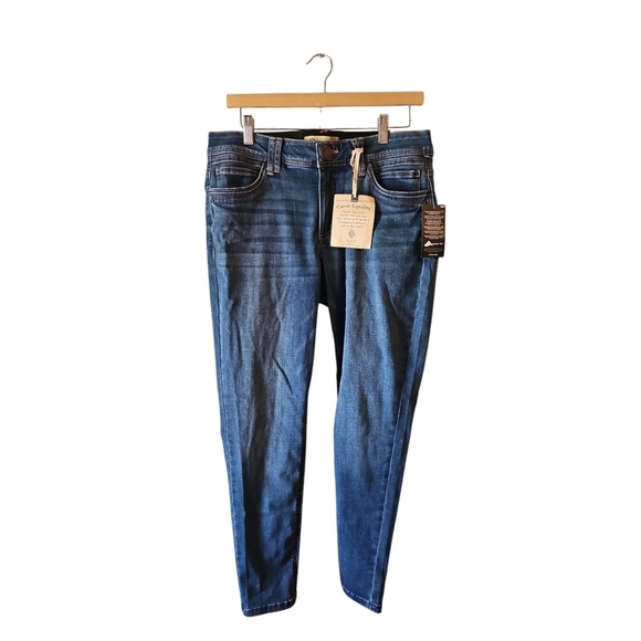 Democracy Destructed Ankle Jeans - Mid Rise, Destructed Blue, 10 New With Tags - Picture 7 of 9